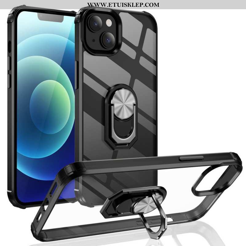 Etui do iPhone 14 Przezroczysty Z Pierścieniem Podtrzymującym